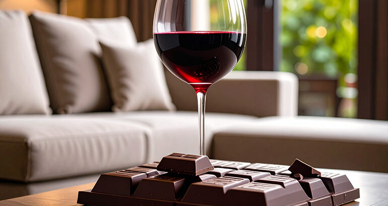 Chocola en rode wijn goed voor gezondheid?