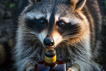 Dronken wasbeer zorgt voor verrassend winkelbezoek